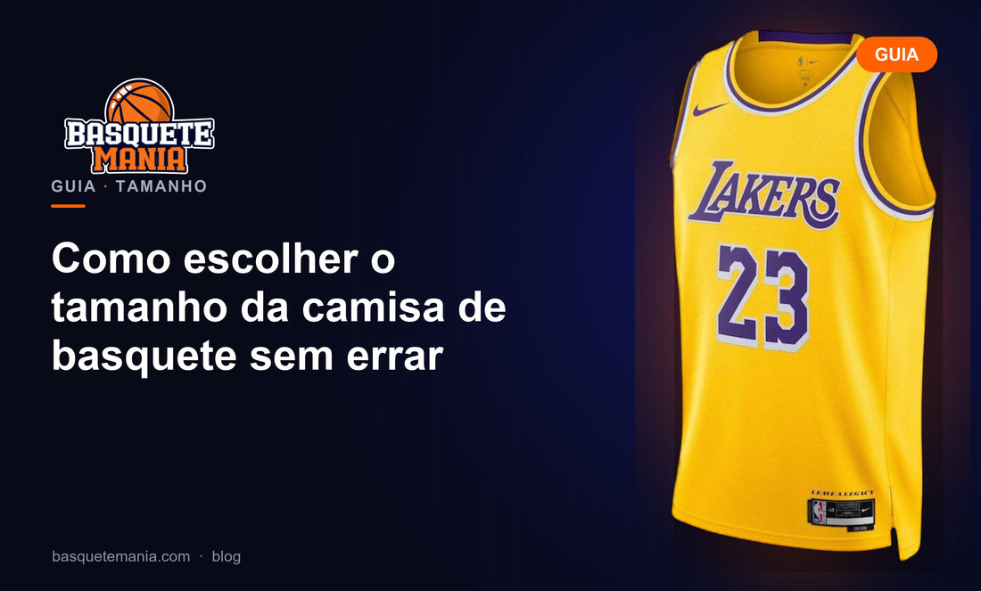 Como escolher o tamanho da camisa de basquete sem errar