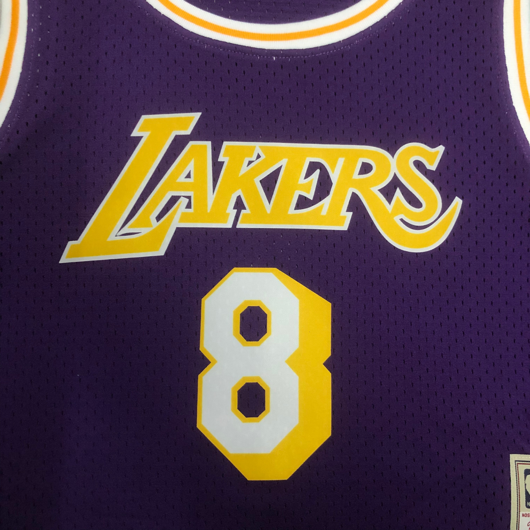 Regata Cropped Los Angeles Lakers Mitchell & Ness Hardwood Classics Roxa