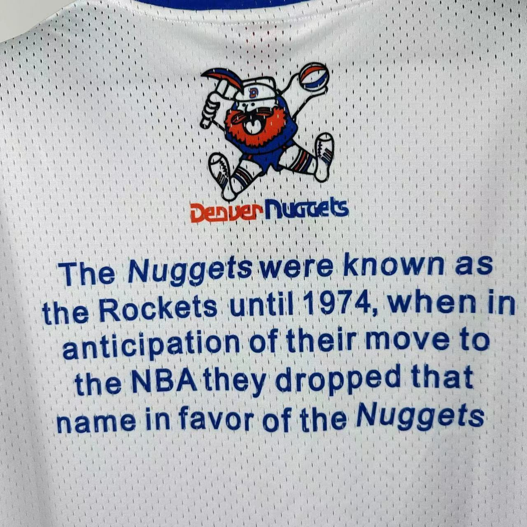 Camisa NBA Denver Nuggets & Ness Hardwood Classics Vintage