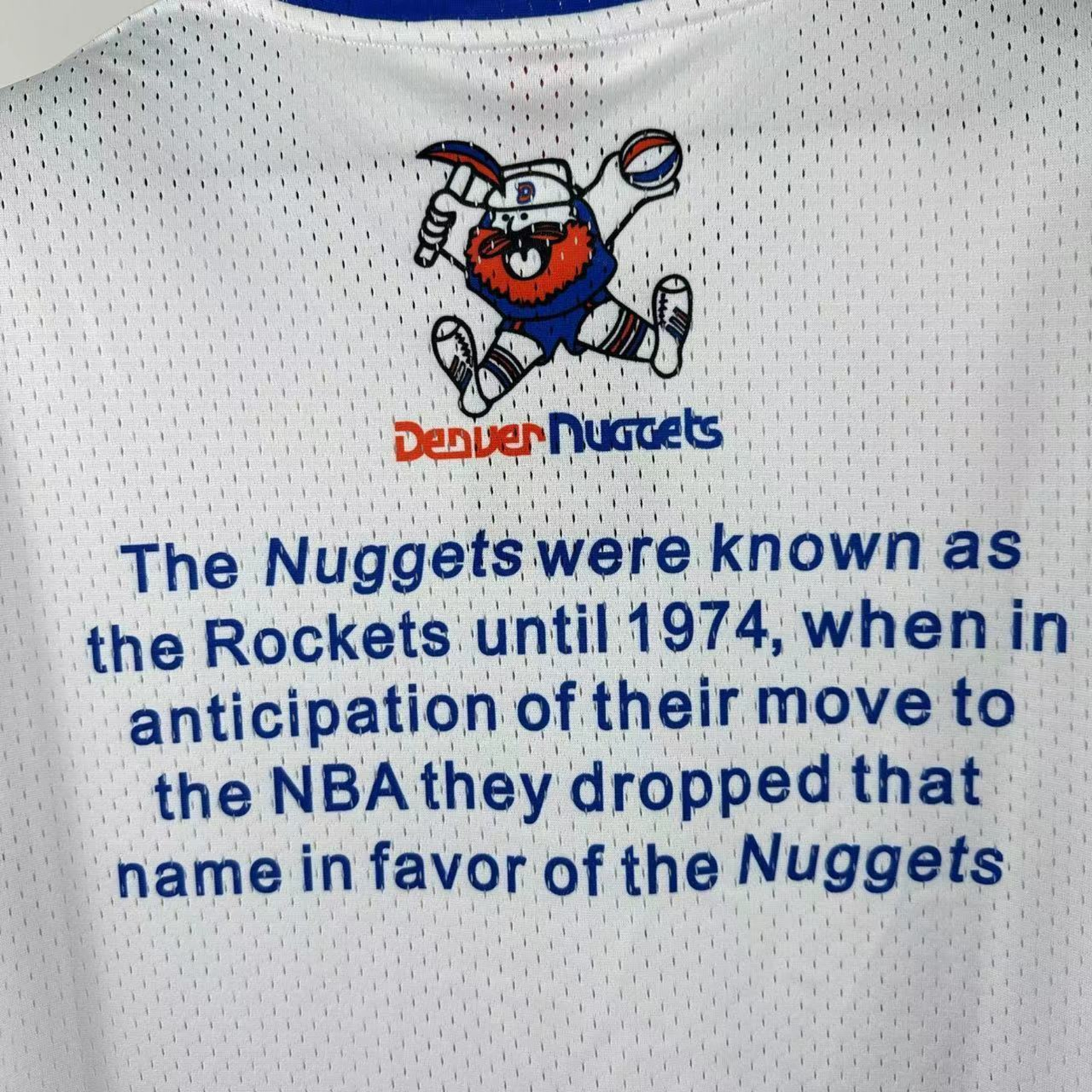 Camisa NBA Denver Nuggets & Ness Hardwood Classics Vintage