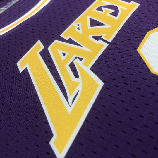 Regata Cropped Los Angeles Lakers Mitchell & Ness Hardwood Classics Roxa