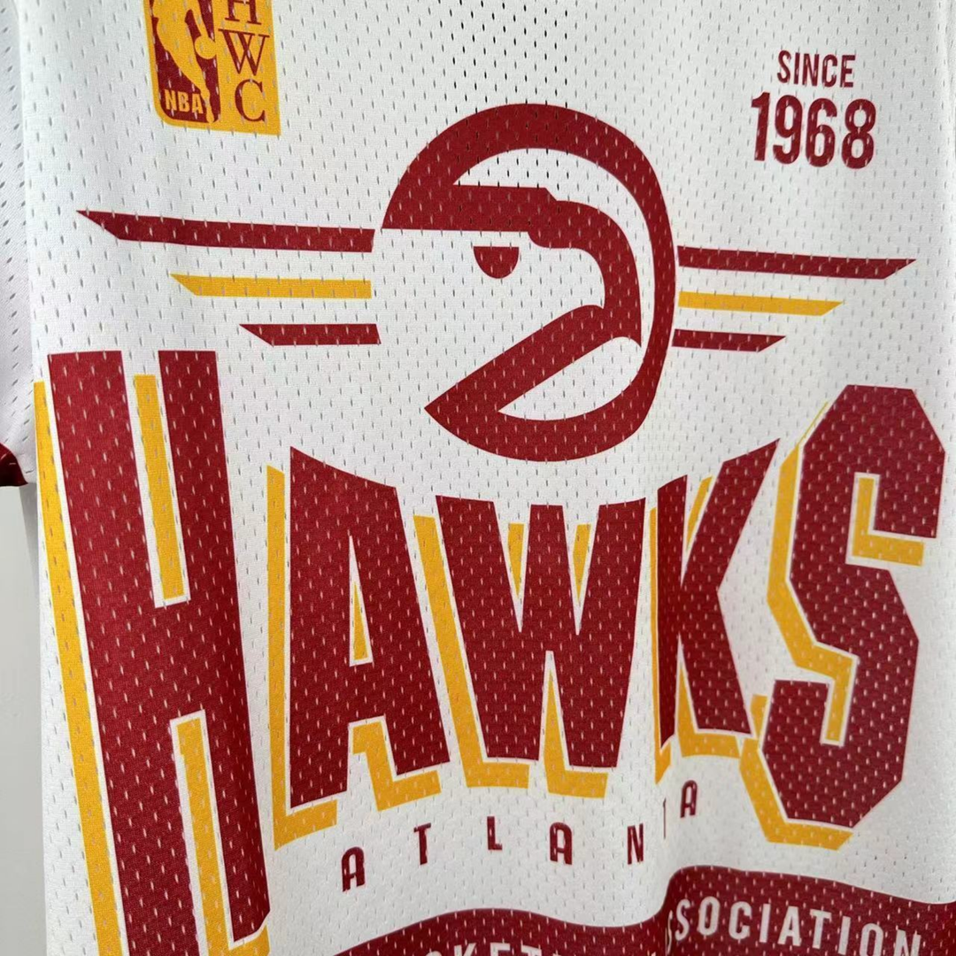 Camisa NBA Atlanta Hawks Mitchell & Ness Hardwood Classics Vintage