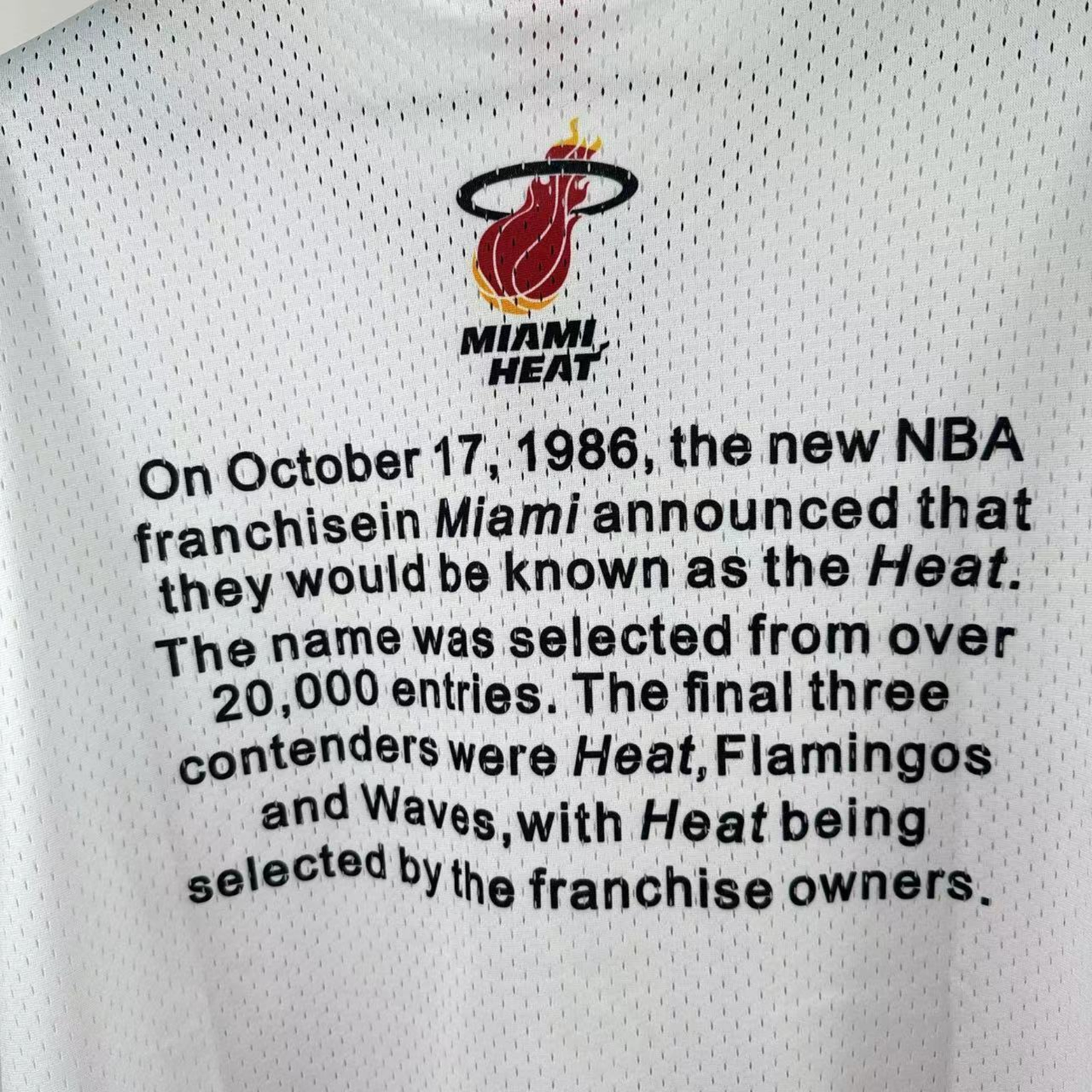 Camisa NBA Miami Heat Mitchell & Ness Hardwood Classics Vintage