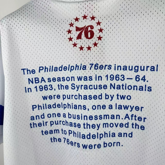 Camisa NBA Philadelphia 76ers Mitchell & Ness Hardwood Classics Vintage