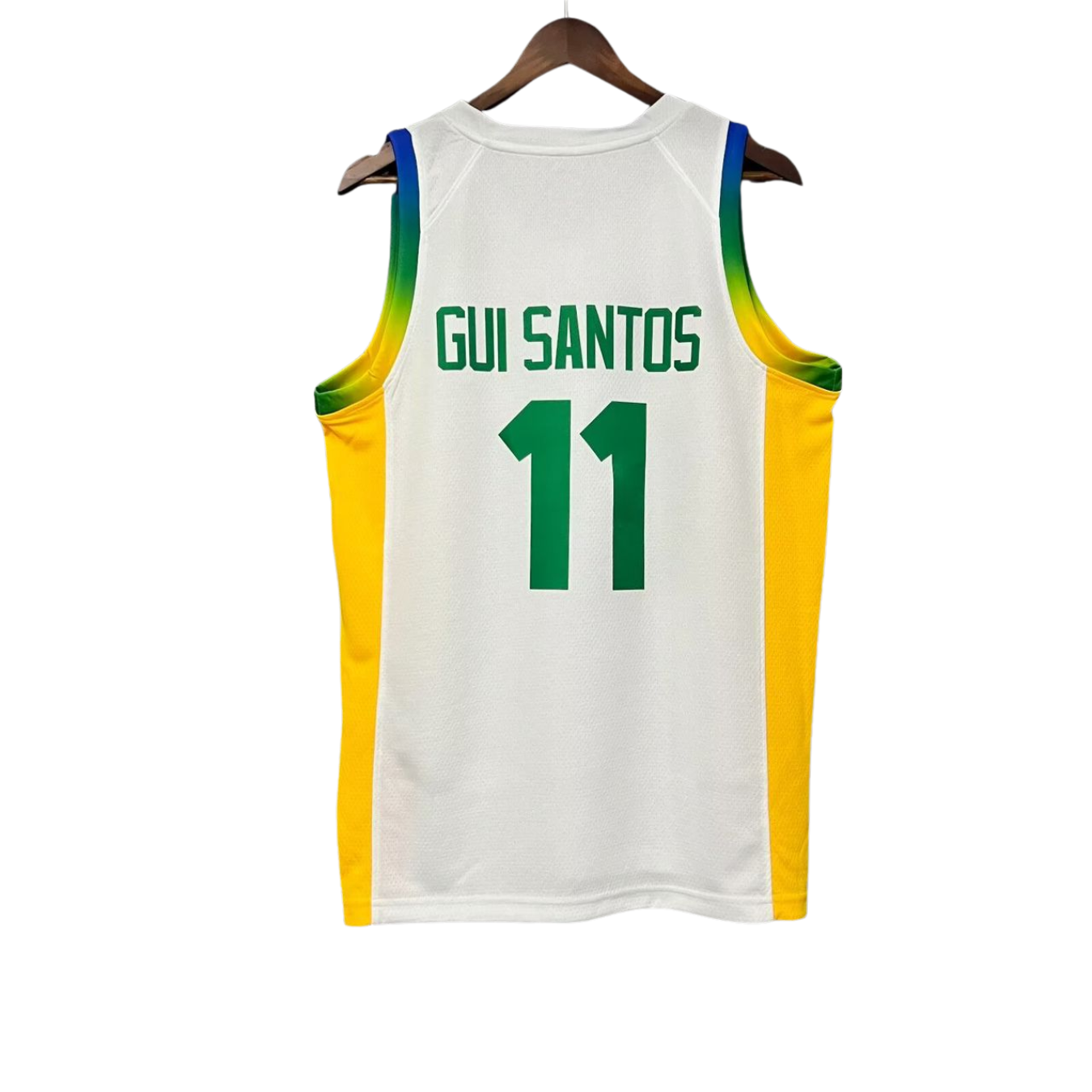 Camisa Regata Brasil FIBA 2024 - Branca