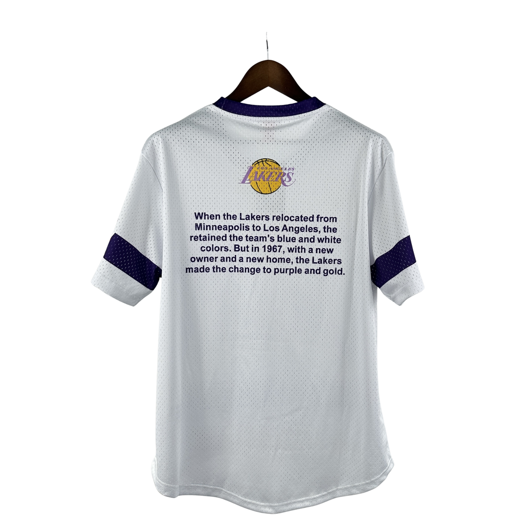Camisa NBA Los Angeles Lakers Mitchell & Ness Hardwood Classics Vintage