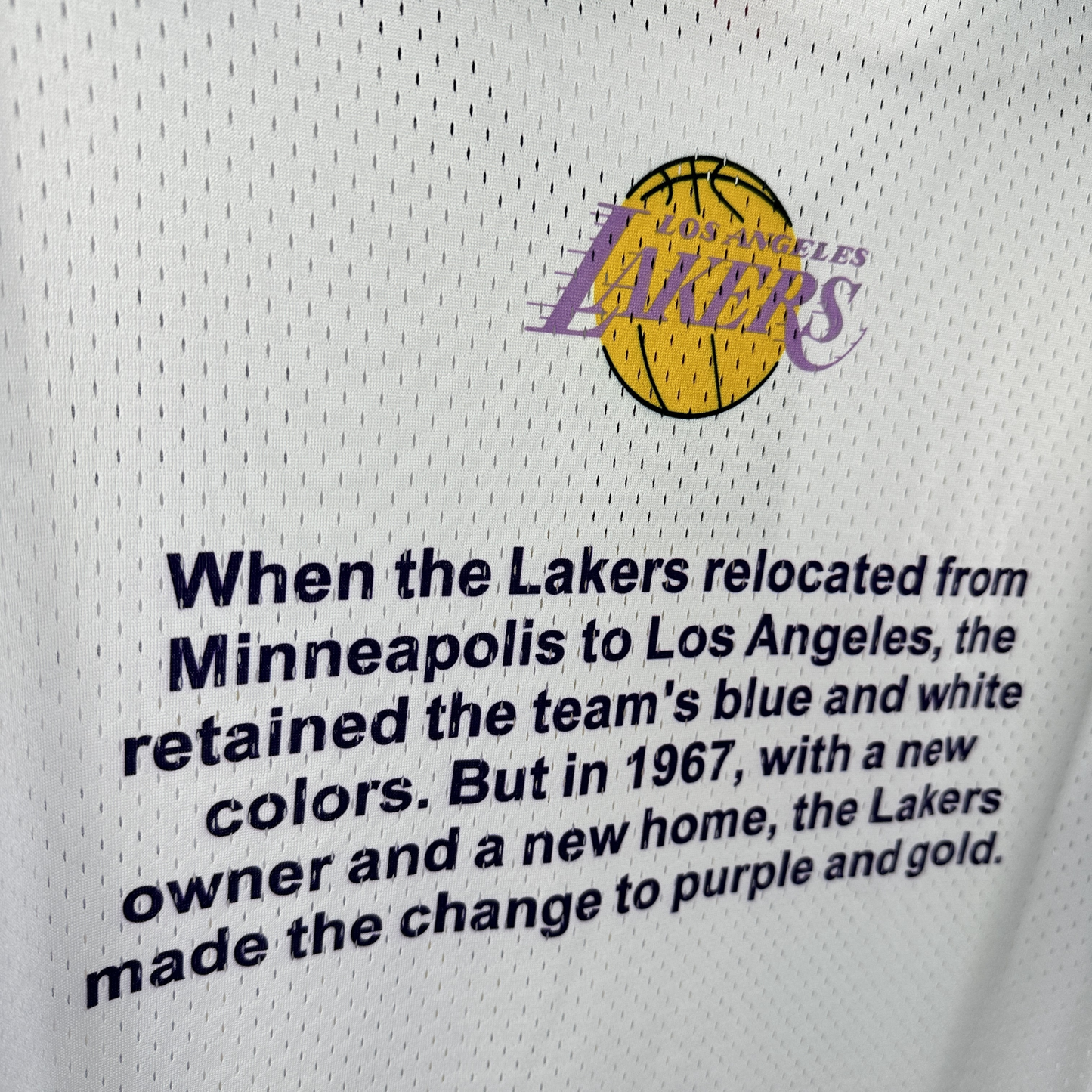 Camisa NBA Los Angeles Lakers Mitchell & Ness Hardwood Classics Vintage