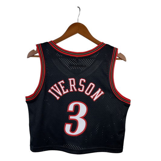 Regata Cropped Philadelphia 76ers Mitchell & Ness Hardwood Classics (imagem 2)