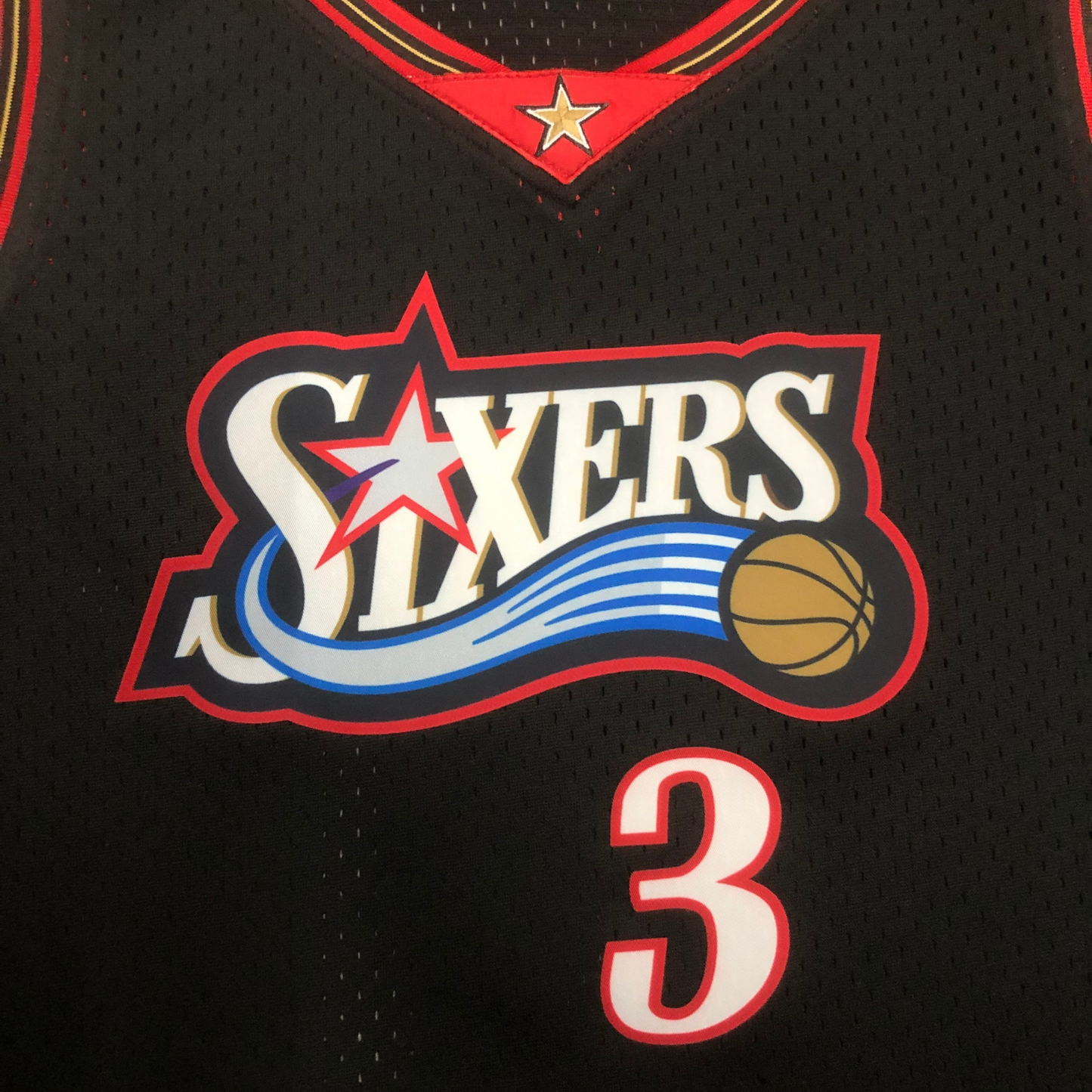 Regata Cropped Philladelphia 76ers Mitchell & Ness Hardwood Classics