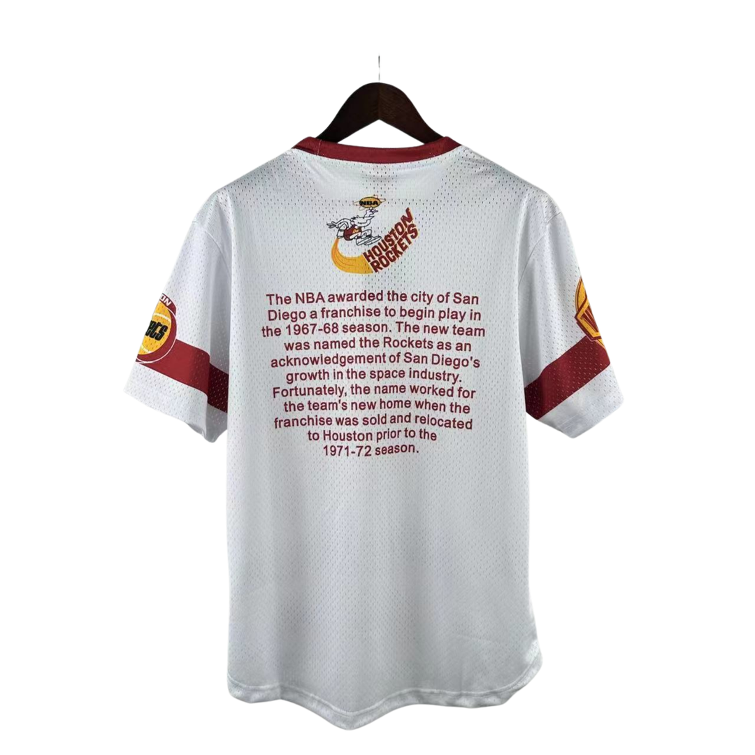 Camisa NBA Houston Rockets Mitchell & Ness Hardwood Classics Vintage