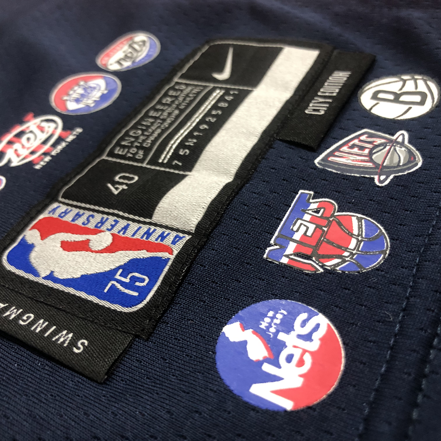 Camisa Regata Nike NBA Broklyn Nets Aniversário 75 Anos Diamante 2021/22