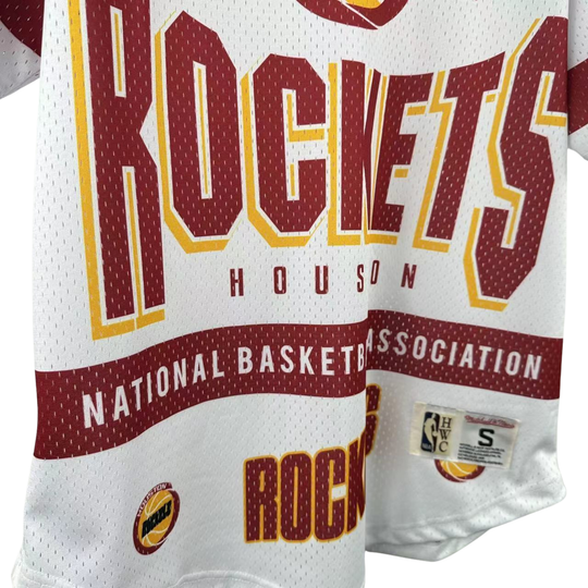 Camisa NBA Houston Rockets Mitchell & Ness Hardwood Classics Vintage
