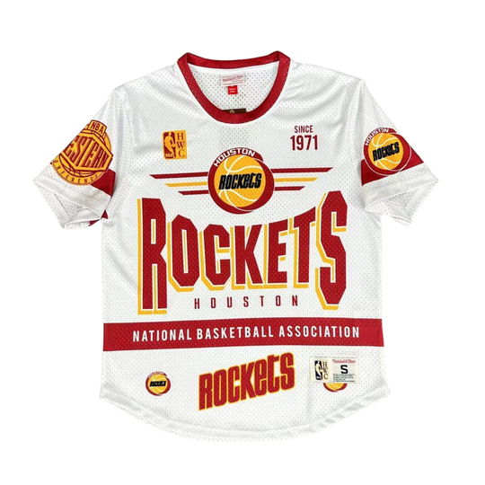 Camisa NBA Houston Rockets Mitchell & Ness Hardwood Classics Vintage