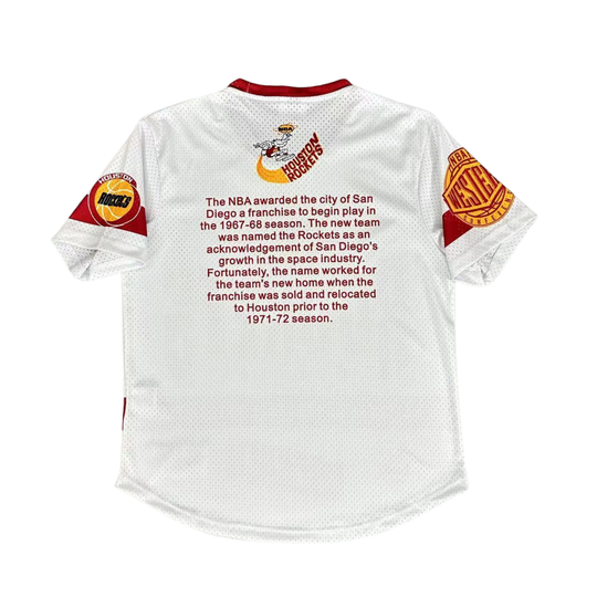 Camisa NBA Houston Rockets Mitchell & Ness Hardwood Classics Vintage
