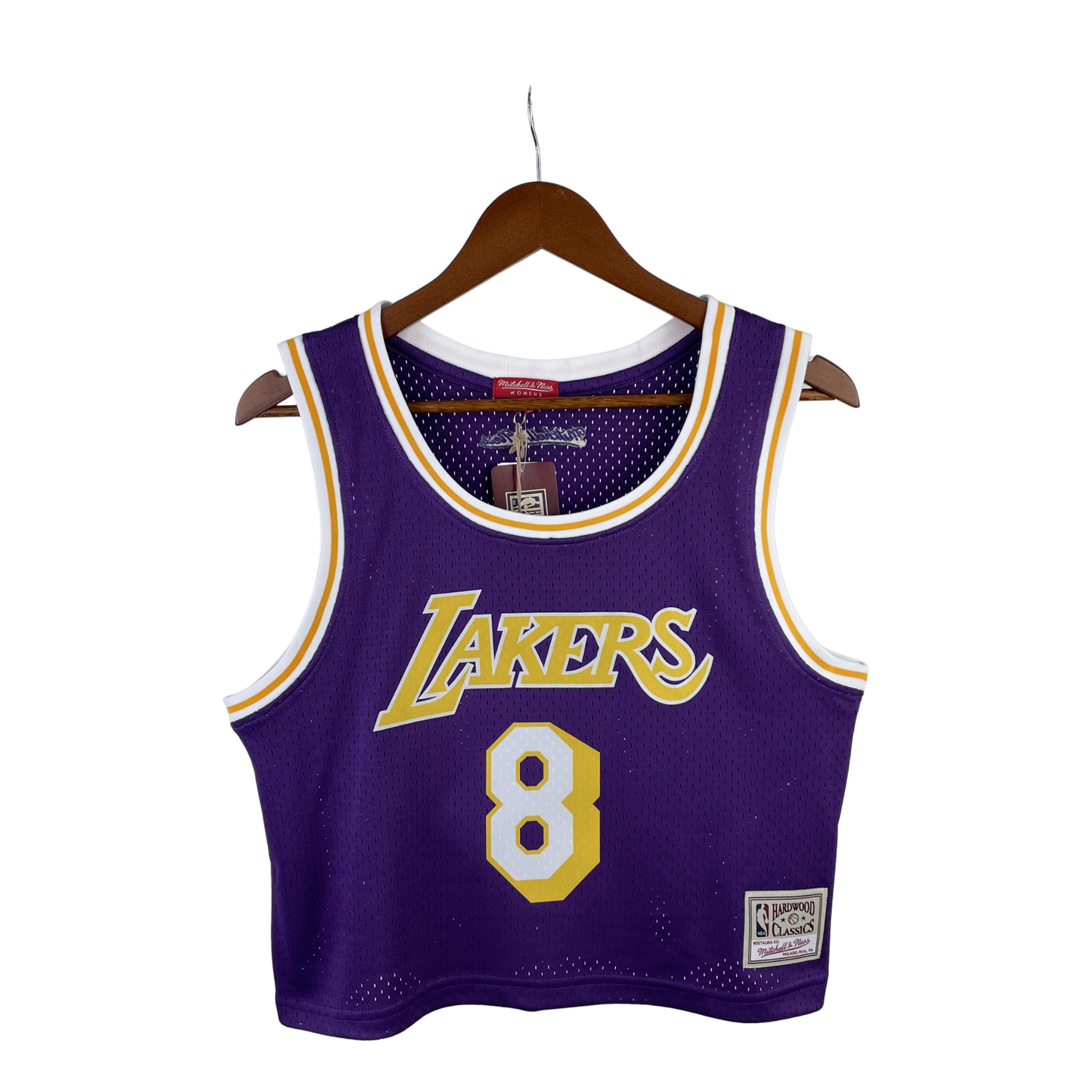 Regata Cropped Los Angeles Lakers Mitchell & Ness Hardwood Classics Roxa
