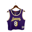 Regata Cropped Los Angeles Lakers Mitchell & Ness Hardwood Classics Roxa